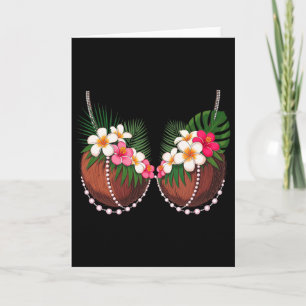 Carte Costume d'Halloween Soutien-gorge de noix de coco