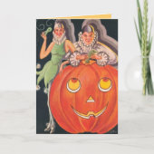 Carte Costume d'Halloween vintage (Devant)