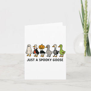 Carte Costume d'oie d'Halloween Drôle Cartoon Anima Éffr