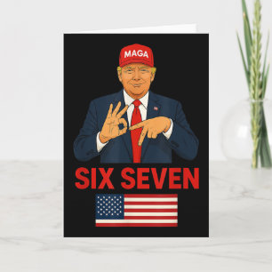 Carte Costume drôle d'élection Trump 67 Meme Six Seven
