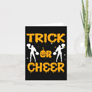 Carte Costume drôle Halloween Cheerled Pom-pom girl C