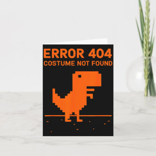 Carte Costume Erreur 404 Non Trouvé Drôle Programmeur