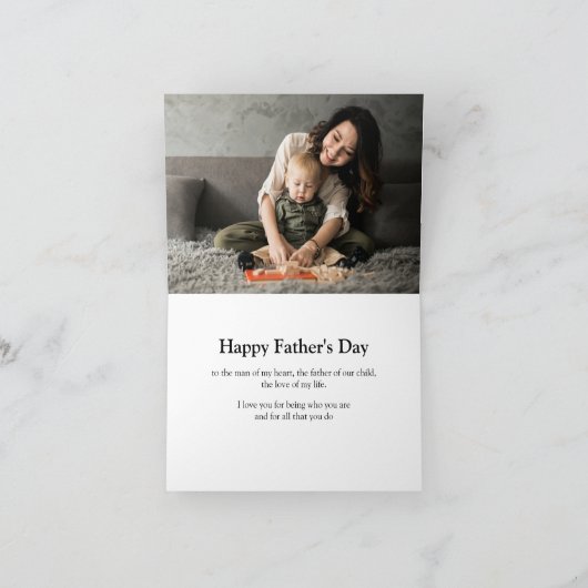 Carte Costume et cravate de la fête des pères (Intérieur)