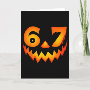 Carte Costume Halloween 67 Six Seven pour étudiants ense