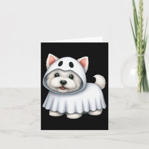 Carte Costume Halloween Chien Westin Ghost West Terrier