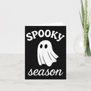 Carte Costume Halloween de saison Éffrayante fantôme