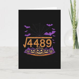 Carte Costume Halloween Math Slang Racine Carrée 4489 67