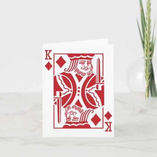 Carte Costume Halloween Roi De Diamants (Devant)