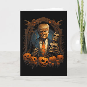 Carte Costume Halloween Trump Président Épouvantable Cit