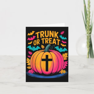 Carte Costume Halloween Trunk Or Treat Citrouille Chréti