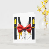 Carte Costume Humpty Dumpty Halloween Cracked Oeuf (Fleur jaune)