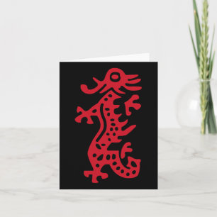 Carte Costume Mahjong Tuile Dragon Rouge Mahjong Chinois