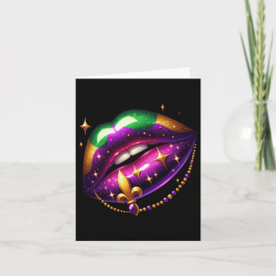Carte Costume Mardi Gras Hommes Femmes Mardi Gras Lip