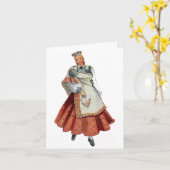 Carte Costume Nica de Tradtitional de Latvian (Fleur jaune)