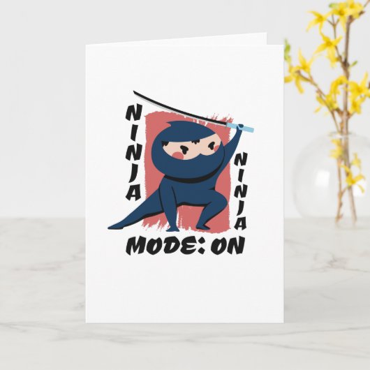 Carte Costume Ninja (Fleur jaune)