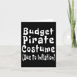Carte Costume Pirate Budget Dû À L'Inflation Halloween C