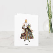Carte Costume traditionnel letton (Dos)