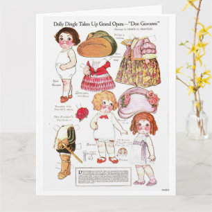 Carte Costumes de Dolly Dangle en reproduction de papier