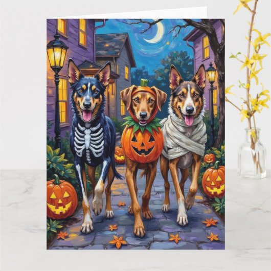 Carte Costumes d'Halloween de Wolfhound (Fleur jaune)