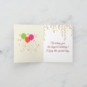 Carte Costumes Parisiens - Robe de danse, Anniversaire (Intérieur)