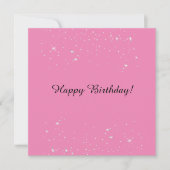 Carte Costumize Joyeux Anniversaire étincelant or rose (Devant)