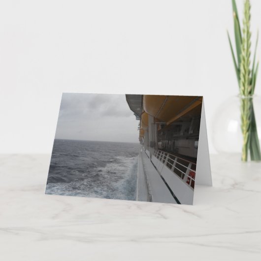 Carte Côté déplacement bateau de croisière Photo et cart (Devant)