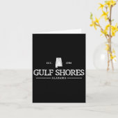 Carte Côte Du Golfe Alabyma Rétro Throwbyck Fondée Bo (Fleur jaune)