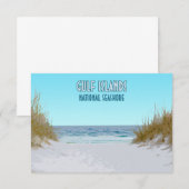 Carte Côte nationale des îles Gulf Mississippi Floride (Devant / Derrière)