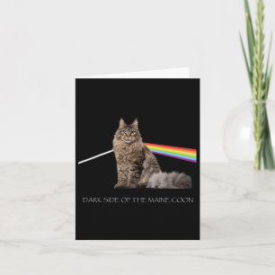 Carte Côté Sombre De L'Amoureux des chats Du Maine Coon