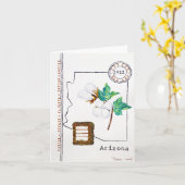 Carte Coton de l'Arizona (Fleur jaune)