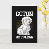 Carte Coton de Tuléar | Coton de Tulears du propriétaire (Fleur jaune)