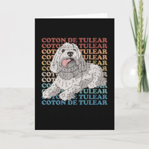 Carte Coton de Tulear Coton de Tulears du propriétaire