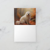 Carte Coton De Tulear en automne Leaves automne Inspire (Intérieur)