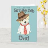 Carte Coton de Tulear Papa (Fleur jaune)