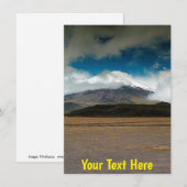 Carte Cotopaxi, Equateur (Devant / Derrière)