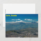 Carte Cotopaxi & Quito (Devant / Derrière)