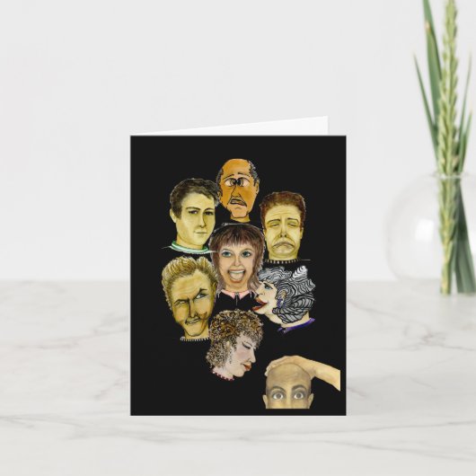 Carte Cotravailleurs offensés et humoristiques (Devant)