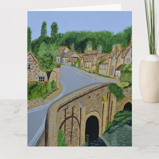 Carte Cotswolds Village England greeting card  (Devant)