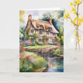 Carte Cottage Anglais (Fleur jaune)