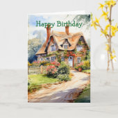 Carte Cottage anglais (Fleur jaune)