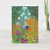 Carte Cottage Jardin Floral Gustav Klimt (Devant)