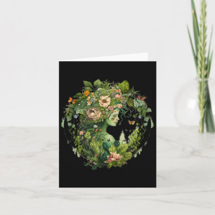 Carte Cottagecore Floral Mère Terre Hippie Nature Pâte