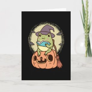 Carte Cottagecore grenouille esthétique avec Casquette d