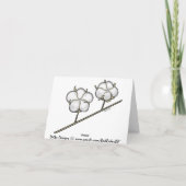 Carte Cotton Boll (Dos)