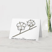 Carte Cotton Boll (Dos)