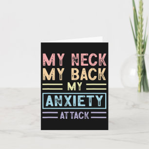Carte Cou Mon dos Mon anxiété Attaque Psychologie Mental