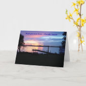 Carte Couché de soleil de Floride (Fleur jaune)