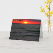 Carte Couché de soleil de Floride (Fleur jaune)