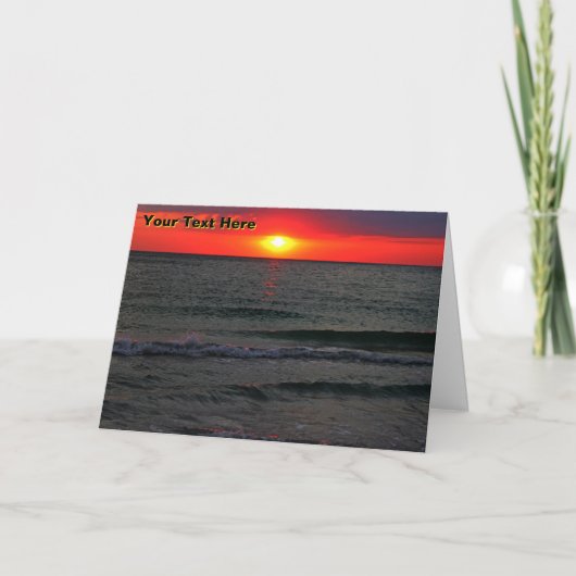 Carte Couché de soleil de Floride (Devant)