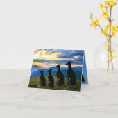 Carte Coucher de soleil (Fleur jaune)